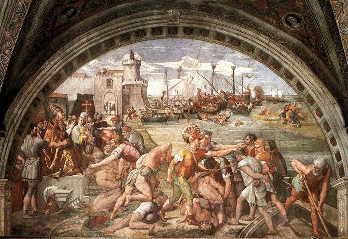 RAFFAELLO Sanzio The Battle of Ostia